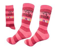 SHATCHI Women's Shatchi One Size Simply The Best Novelty Socks for Father Mother s Day Uncle Auntie Nana Brother Sister Bo, Simply The Best Auntie, One Size UK