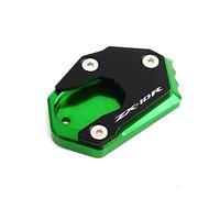 SHATKA For Kawasaki For Ninja ZX10R ZX-10R 2008-2015 2016 2017 2018 2019 2020 Moto Foot Support Plate Side Stand Extension Pad Extended Tripod (Color : Green)