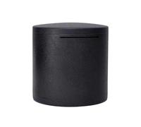 Shatter Proof Stainless Steel Money Box, Large Capacity Secure Piggy Bank, Must Break to Open Coin Saving Box,Cash Coin Saving Box(M,Black)