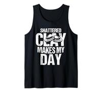 Shattered Clay Makes My Day Skeet Trap Shooting Tank Top