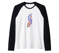 Shattered DNA Genetics Science Biology Raglan Baseball Tee