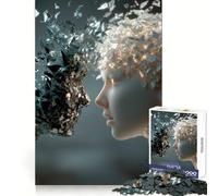 Shattered Faces︰ Light And Dark 1000 Pieces Jigsaws Adults Puzzles Mind Exercise Toy Shared Fun Precision Cut Art Display 38x26cm