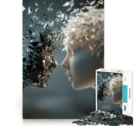 Shattered Faces︰ Light And Dark 1000 Pieces Jigsaws Adults Puzzles Mind Exercise Toy Shared Fun Precision Cut Art Display 38x26cm