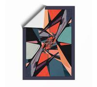 Shattered Geometry Geometric Unframed Wall Art Print A3 (42×29.7cm), Wall Decor for Living Room, Bedroom, Office & Home, Art Gift