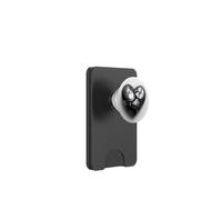 Shattered Heart Cracked Design PopSockets PopWallet for MagSafe