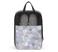 Shattered Mirror Ice Texture Shoe Bag for Travel Daily Use Anti-dust Storage Carrier Golf Shoe Pouch