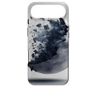 Shattered Moon Abstract Space Art Lunar Orb Case for iPhone Air
