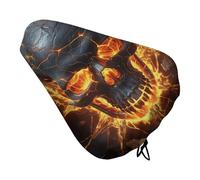 Shattering of Skull Bike Seat Cushion, Waterproof Bicycle Seat Cover with Drawstring, Dustproof Protection Bike Seat for Outdoor Most Bicycles and E-Bikes, Mountain Road Bikes