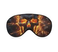 Shattering of Skull Sleep Mask for Women Men, Soft Eye Mask with Adjustable Strap for Sleeping, Light Blocking Travel Blindfold for Nap Comfortable Eye Cover for Home Office