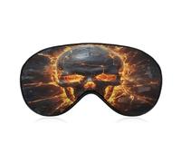 Shattering of Skull Sleeping Mask Sleep Mask for Side Sleeper Relaxing Zero Pressure Night Blindfold Light Block-Out Eye Mask for Sleep with Easy Adjustable Strap