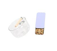 Shatterproof Bird Toilet Set for Parrot Removable Design Low Weight Permanent Training Stand Cage Accessories Conure Cage Accessories with Food Bowl