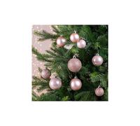 Shatterproof Blush Pink Baubles tube of 30 - Various sizes and designs