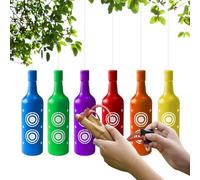 Shatterproof Bottle Targets - Bright Colours Target Accessories 6 Pieces - Portable Accessories for Exploding Target Game in the Garden or Indoor