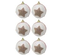 Shatterproof Christmas Ball Ornament Set 6Pcs for Tree Decoration and Holiday Cheer (C)