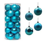 Shatterproof Christmas Baubles Christmas Hanging Decor Red Green and Gold Christmas Ball Ornament Large Hanging Ball for Wedding Party Home