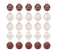 Shatterproof Christmas Ornaments | 25 Pieces Shatterproof Christmas Tree Decorations - Ball Decoration Pendant Holiday Party Decor for Christmas Memorial Day