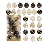 Shatterproof Christmas Ornaments - 25 Pieces Shatterproof Christmas Tree Decorations Ball Pendant for Christmas Parties and Memorial Day