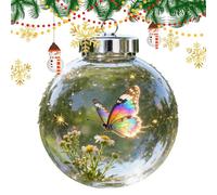 Shatterproof Christmas Ornaments | 3D Animal Home Decor,Turtle Dolphin Bird Christmas Ornaments Balls | for Party Holiday Living Room Wall Shelf Car Farmhouse Office Patio Porch