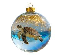 Shatterproof Christmas Ornaments,3D Animal Home Decor - Turtle Dolphin Bird Christmas Ornaments Balls - for Indoor Outdoor Wall Door Shelf Bedroom Living Room Office Garden Yard