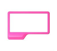 Shatterproof Silicone Mirror with Self Grip for Wall Use, Perfect for Shower Shaving, Hair Styling and Makeup, Portable and Reusable without Hooks (rose red)