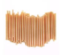 SHAUMN 5'' Biodegradable Coffee Straws 200 pcs Compostable Cocktail Stirrers Straw Made from 100 Percent Sugarcane Fiber A Eco Friendly Sturdy Drinking Straws for Hot and Cold Drinks Not Foggy, Brown
