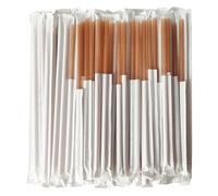 SHAUMN Wrapped Biodegradable Sugarcane Straws 8 Inch Compostable Smoothie Straws 150 pcs Eco-Friendly Disposable Drinking Straws Plasticless for Home Restaurant Beach Parties Not Foggy, XMBSS8317