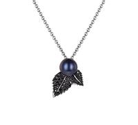Shaun Leane Blackthorn Sterling Silver Black Spinel Pearl Leaf Pendant - Silver SLN-1150