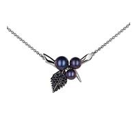 Shaun Leane Blackthorn Sterling Silver Black Spinel Triple Pearl Leaf Pendant - Silver SLN-1151