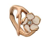 Shaun Leane Cherry Blossom 18ct Rose Gold Plated Sterling Silver Diamond Flower Ring - J SLN-706/J