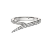 Shaun Leane Interlocking 18ct White Gold Diamond Single Ring D - R