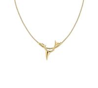 Shaun Leane Rose Thorn 18ct Yellow Gold Plated Sterling Silver Branch Pendant - Gold SLN-1114