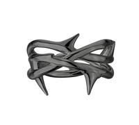 Shaun Leane Rose Thorn Sterling Silver Black Rhodium Triple Band Ring - M SLN-1128/M