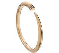 Shaun Leane Sabre 18ct Rose Gold Plated Sterling Silver Diamond Tusk Bangle D - M SLN-214/M