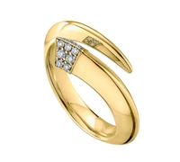 Shaun Leane Sabre 18ct Yellow Gold Plated Sterling Silver Diamond Tusk Ring - L SLN-715/L