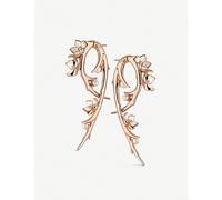 Shaun Leane Shaun Leane Cherry Blossom Hook Pearl, Diamond and Rose-Gold Vermeil Earrings
