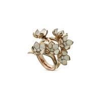 Shaun Leane sterling silver Cherry Blossom diamond ring - Pink 49-52-56