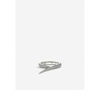Shaun Leane Womens 18ct White Gold Interlocking White-gold and Diamond Ring T
