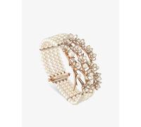 Shaun Leane Womens Rose Gold Vermeil Cherry Blossom Gold-plated Diamond and Freshwater Pearl Bracelet L