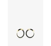 Shaun Leane Womens Yellow Gold Vermeil Sabre Solis 18ct Gold-plated Sterling-silver and Enamel Hoop Earrings 1 Size