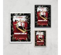 Shaun Of The Dead Giclee Art Print - A3 - White Frame