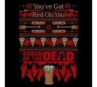 Shaun Of The Dead You've Got Red On You Christmas Women's T-Shirt - Black - S