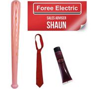 I Love Fancy Dress Shaun Zombie Killer Costume Set in Red I Love Fancy Dress Red