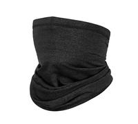 Shauoal Neck Gaiter Face Cover FG01 Elastic Head Wrap Mask Adjustable Bandana Headwear for All season Cycling Running Outdoor Activities-Dark Black