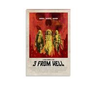 SHAUREWNYY 3 from Hell Posters Aesthetic Wall Art Decor Vintage Canvas Poster Decorative Painting for Living Room Bed Room 16x24inch(40x60cm) Unframe-style