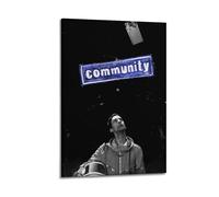 SHAUREWNYY Community Posters Aesthetic Wall Art Decor Vintage Canvas Poster Decorative Painting for Living Room Bed Room 16x24inch(40x60cm) Frame-style