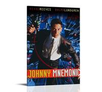 SHAUREWNYY Johnny Mnemonic Posters Aesthetic Wall Art Decor Vintage Canvas Poster Decorative Painting for Living Room Bed Room 12x18inch(30x45cm) Frame-style