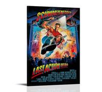 SHAUREWNYY Last Action Hero Posters Aesthetic Wall Art Decor Vintage Canvas Poster Decorative Painting for Living Room Bed Room 12x18inch(30x45cm) Frame-style