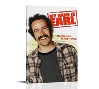 SHAUREWNYY My Name Is Earl Posters Aesthetic Wall Art Decor Vintage Canvas Poster Decorative Painting for Living Room Bed Room 20x30inch(50x75cm) Frame-style