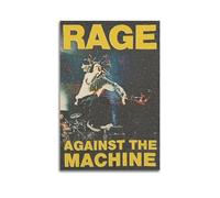 SHAUREWNYY Rage Against The Posters Machine Posters Aesthetic Wall Art Decor Vintage Canvas Poster Decorative Painting for Living Room Bed Room 12x18inch(30x45cm) Unframe-style
