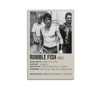 SHAUREWNYY Rumble Fish Posters Aesthetic Wall Art Decor Vintage Canvas Poster Decorative Painting for Living Room Bed Room 08x12inch(20x30cm) Unframe-style
